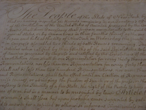 NY Bill of Rights Ratification