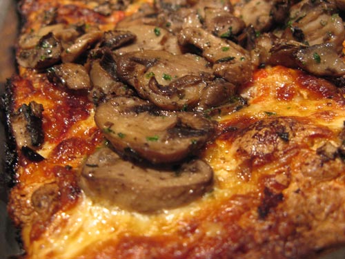 Adriennes Mushroom Pizza