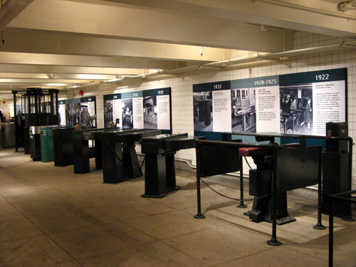 Transit Museum turnstiles