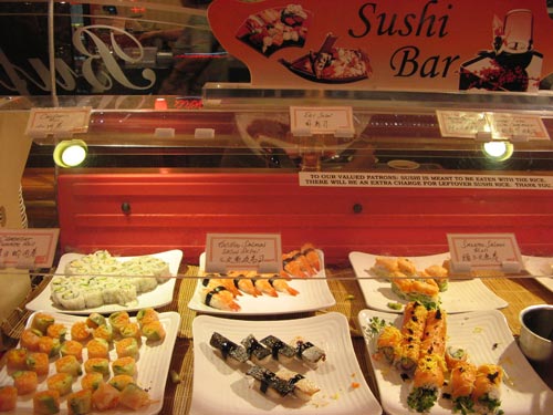 Harvest Buffet sushi