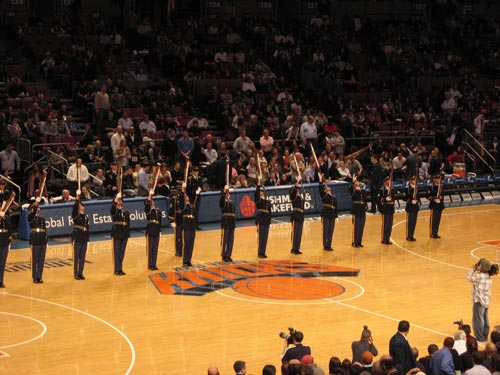 Knicks military night